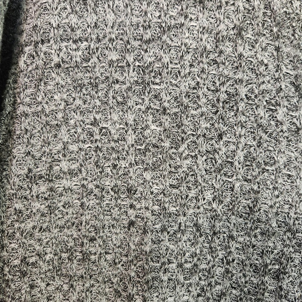 American Eagle Grey Marl V-Neck Soft Knit Pocket Sweater Top Size Med Boxy Y2K - Picture 5 of 9